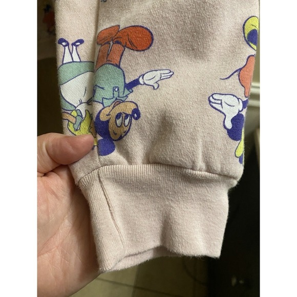 Disney 100 Womens SWEATSHIRT, XL 15-17, Pink, Donald Duck, Dumbo, Peter Pan - Picture 6 of 12